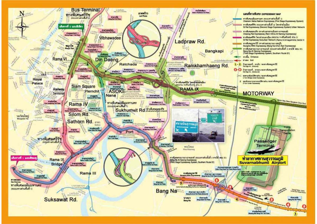 karta över bangkok expressway