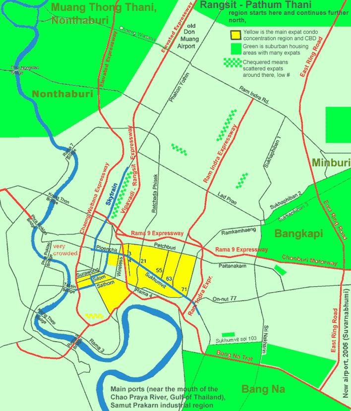 bangkok centrum karta