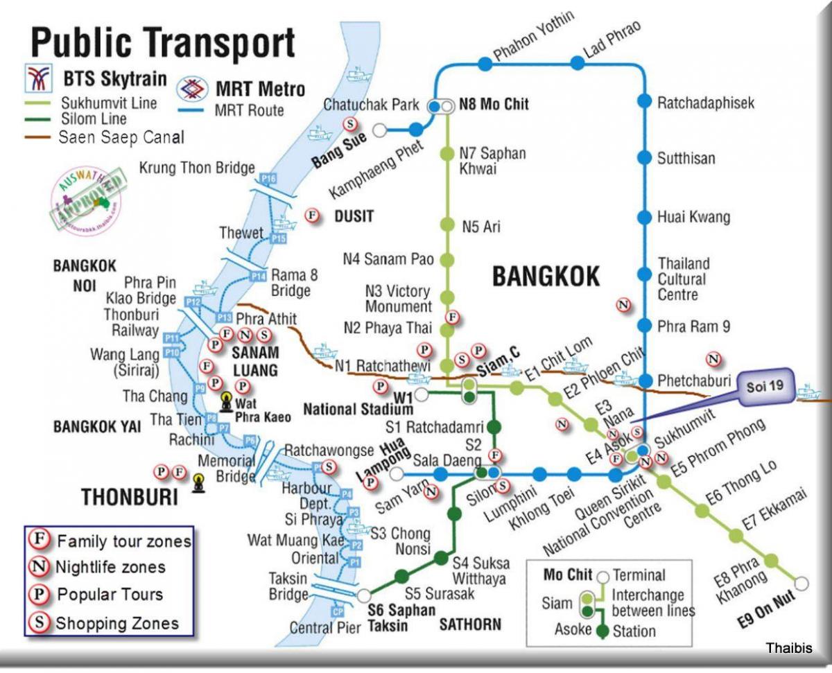 kollektivtrafik bangkok karta