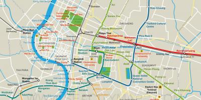 Karta över bangkok city center
