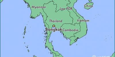 Karta över bangkok land