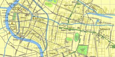 Karta över bangkok road