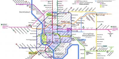 Bangkok tunnelbana karta 2016