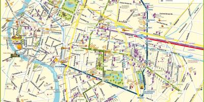 Karta över bangkok street