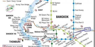 Bangkok kollektivtrafik karta