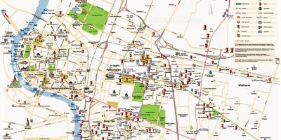 Bangkoks viktigaste sevärdheter karta