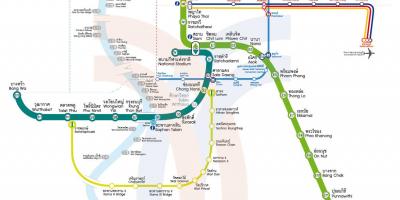 Bangkok city tåg karta