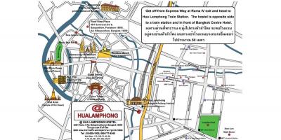 Hua lamphong järnvägsstation karta