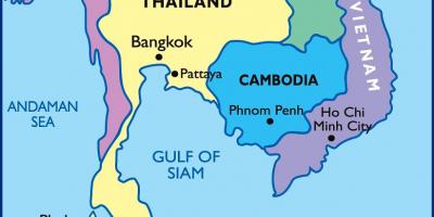 Karta över bangkok