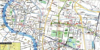 Karta av mbk i bangkok