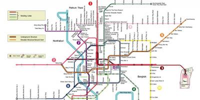 Bangkok metro station karta