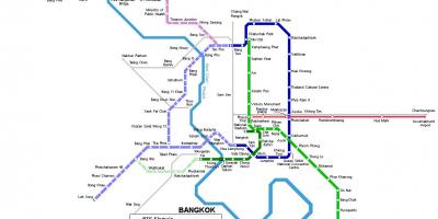 Tunnelbana karta bangkok thailand